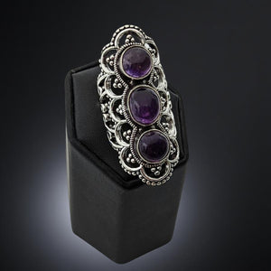 The Trinity Amethyst Ring