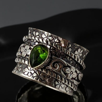 Peridot -  Spinner Ring