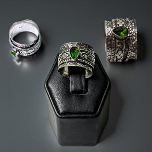 Peridot -  Spinner Ring