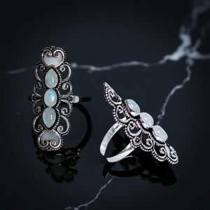 Rainbow Moonstone - Ring