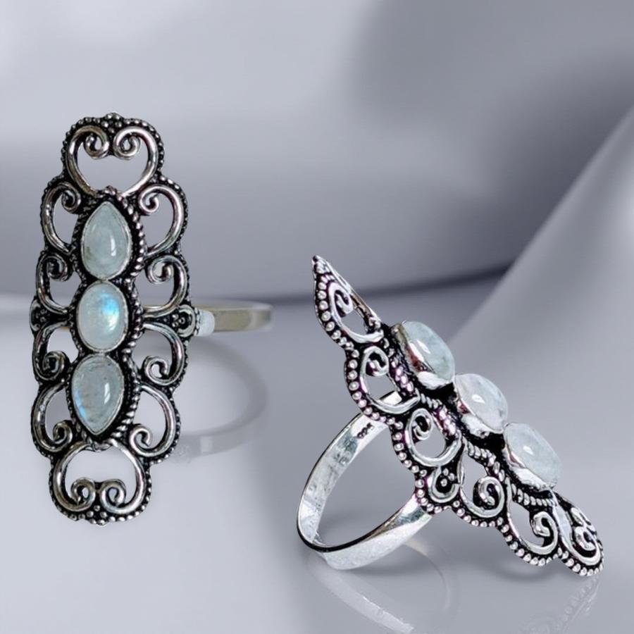 Rainbow Moonstone - Ring