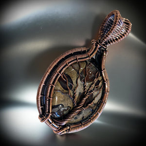 Earthbound Echo - Turritella Jasper - Pendant