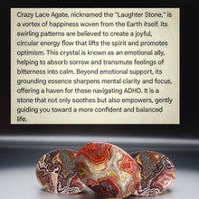 Load image into Gallery viewer, Amulet of Grounded Growth - Crazy Lace Agate - Necklace
