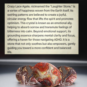 Amulet of Grounded Growth - Crazy Lace Agate - Necklace