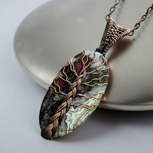 Load image into Gallery viewer, Amulet of Grounded Growth - Crazy Lace Agate - Necklace