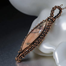 Load image into Gallery viewer, The Heart Healer - Copper Wrapped - Pink Aragonite - Necklace