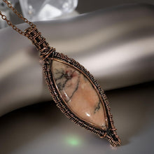 Load image into Gallery viewer, The Heart Healer - Copper Wrapped - Pink Aragonite - Necklace