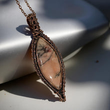 Load image into Gallery viewer, The Heart Healer - Copper Wrapped - Pink Aragonite - Necklace