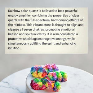 The Stone Of Light - Rainbow Solar Quartz - Necklace