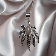 Load image into Gallery viewer, Whispers of Love - Rose Quartz - Leaf Necklace