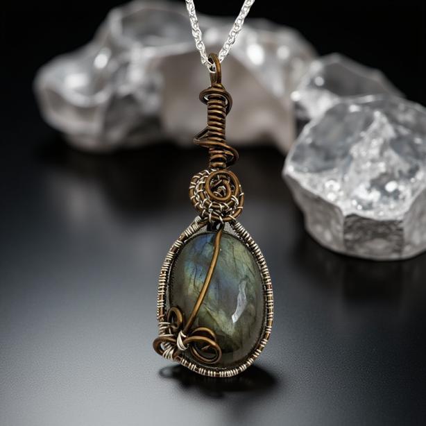 The Island Amulet - Labradorite - Necklace