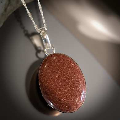 Earth's Brilliance - Goldstone - Necklace