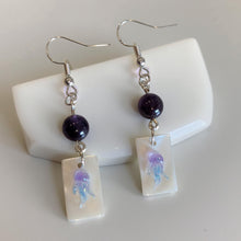 Load image into Gallery viewer, Amethyst Tide - Jellyfish - Earrings - Amethyst