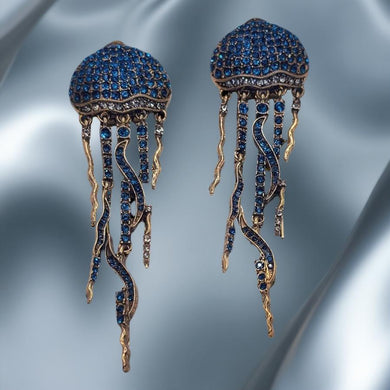 Midnight Tentacle Dangles - Jellyfish - Earrings