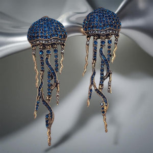 Midnight Tentacle Dangles - Jellyfish - Earrings