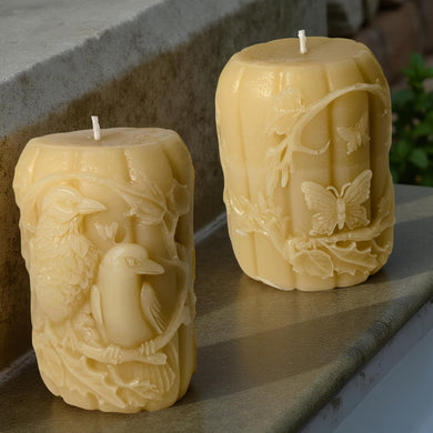 The Dual Spirit - Raven - Butterfly - Candle