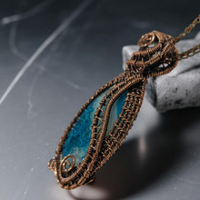 Load image into Gallery viewer, Tranquil Echo - Blue Laguna Lace  Agate - Necklace