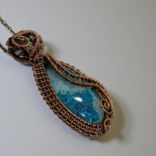 Load image into Gallery viewer, Tranquil Echo - Blue Laguna Lace  Agate - Necklace