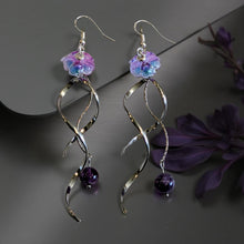 Load image into Gallery viewer, Currents of Amethyst - Jellyfish - Earrings