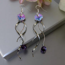 Load image into Gallery viewer, Currents of Amethyst - Jellyfish - Earrings