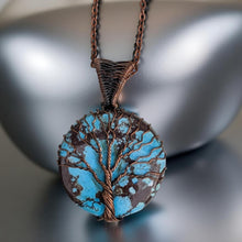 Load image into Gallery viewer, Amulet of Abundance - Turquoise - Copper Wrapped - Necklace