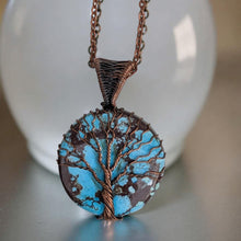 Load image into Gallery viewer, Amulet of Abundance - Turquoise - Copper Wrapped - Necklace
