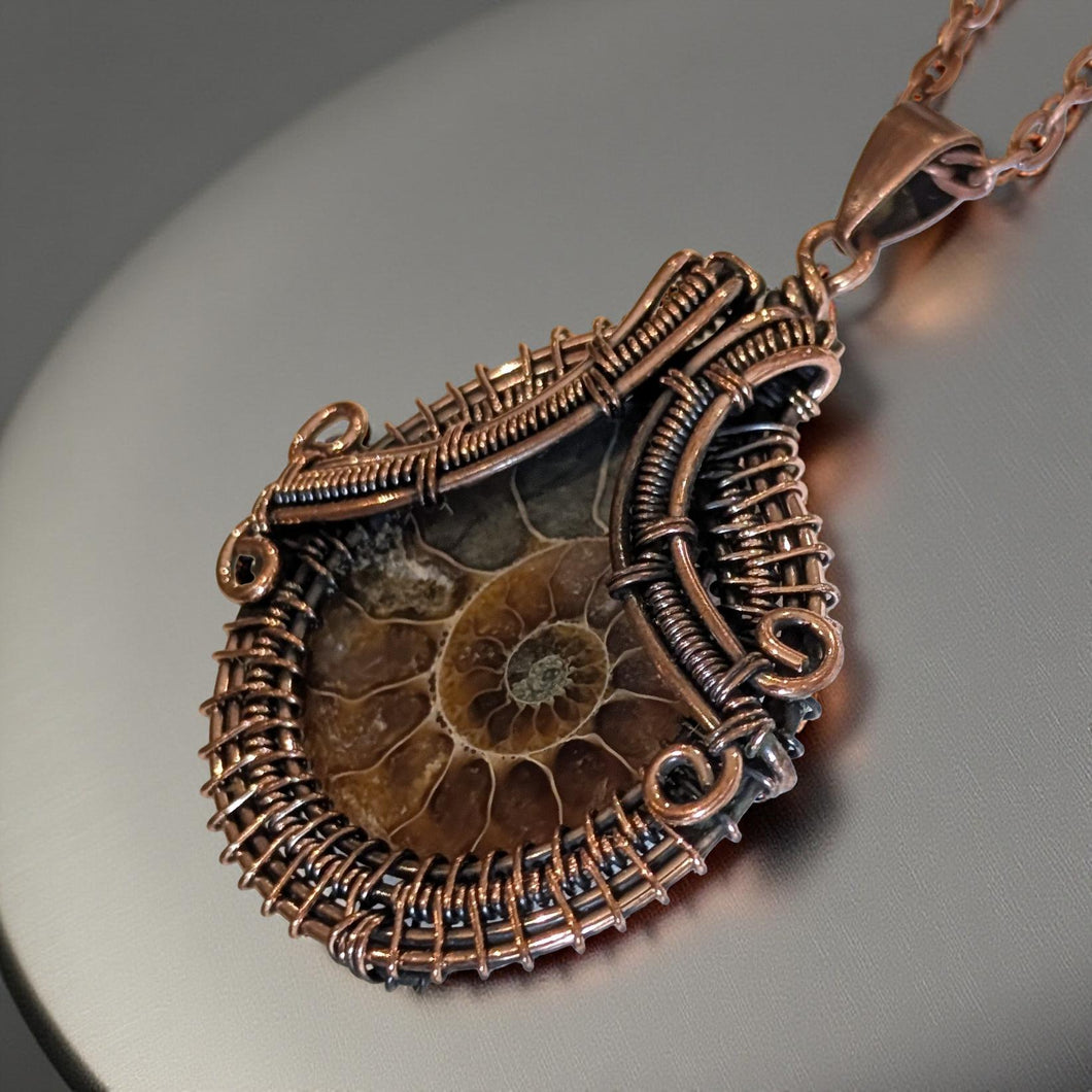 Ancient Embrace - Ammolite - Necklace