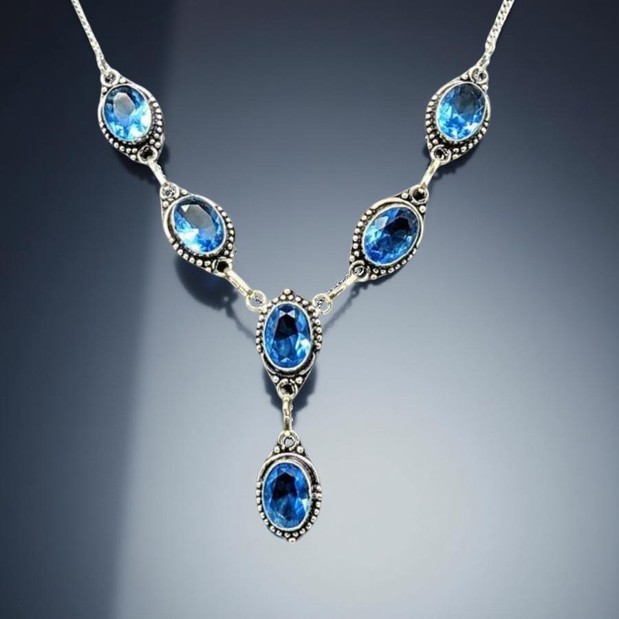 Blue Topaz - Necklace
