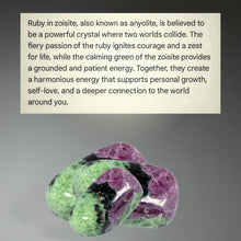 Load image into Gallery viewer, Echoes of ancient stone - Copper Wrapped - Ruby in Zoisite, Pendant