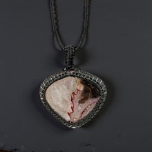 Load image into Gallery viewer, Crimson Cord Necklace - Crazy Lace  Agate, Necklace