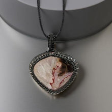 Load image into Gallery viewer, Crimson Cord Necklace - Crazy Lace  Agate, Necklace