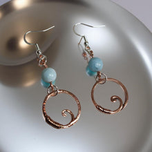 Load image into Gallery viewer, The Siren&#39;s Call - Larimar - Earrings