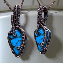 Load image into Gallery viewer, Turquoise, Copper Necklace