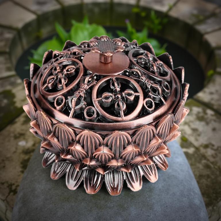 The Bronze Purity Bloom -  Lotus Incense - Cones Burner