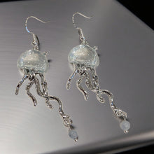 Load image into Gallery viewer, Stone of the Sky-Sea - Jellyfish - Earrings