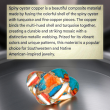 Load image into Gallery viewer, Coral Fire Mosaic - Copper - Spiny Oyster -Pendant