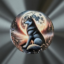 Load image into Gallery viewer, Full Moon Instinct - Fridge Magnet - Wolf