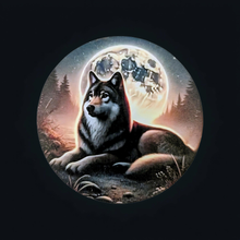 Load image into Gallery viewer, The silent Watcher - Fridge Magnet - Wolf