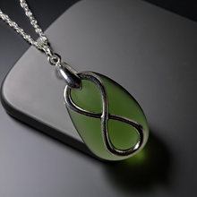 Load image into Gallery viewer, Rebirth and renewal - Sea glass - Infinity - Necklace