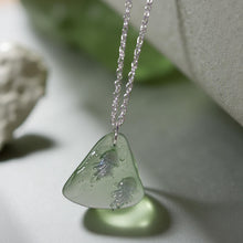 Load image into Gallery viewer, Abyssal Drift - Sea Glass - Jellyfish - Necklace