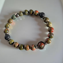 Load image into Gallery viewer, Pacific Moss &amp; Embers - bracelet