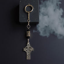 Load image into Gallery viewer, The Yew Tree Celtic Cross - Keychain