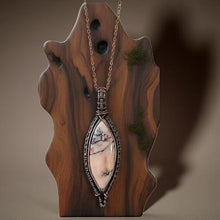 Load image into Gallery viewer, Earth’s Gentle Echo Heart Healer - Copper Wrapped - Pink Aragonite - Necklace