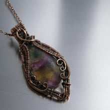 Load image into Gallery viewer, The Echo of the Prism - Rainbow Fluorite - Necklace