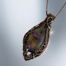 Load image into Gallery viewer, The Echo of the Prism - Rainbow Fluorite - Necklace