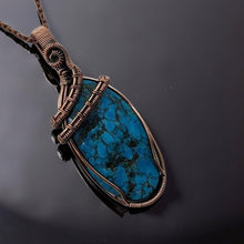 Load image into Gallery viewer, Forest Echo - Turquoise - Copper - Necklace