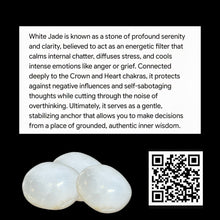 Load image into Gallery viewer, Whispers of Serenity- Mini Skull- White Jade