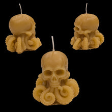 Load image into Gallery viewer, Mysteries of the Deep - Octopus - Skull - Candle - Raven Stone