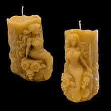Load image into Gallery viewer, The Siren of Rebirth - Mermaid - Skull - Candle - Raven Stone