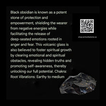 Load image into Gallery viewer, Black Obsidian - Rune stones